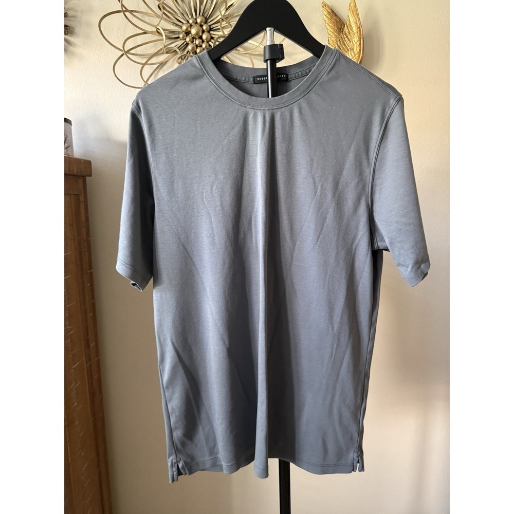Robert Barakett The Barakett Tee Men's XL Cool Grey Pima Cotton T Shirt 23336